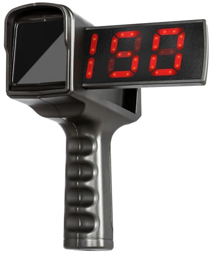 Pistola radar da baseball | Pistola radar con display LED e LCD più grande per attrezzatura da allenamento di baseball, softball e calcio | Attrezzatura per l'allenamento della velocità con