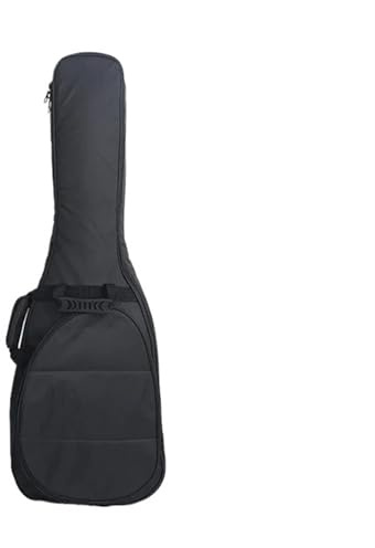 LPACXBYD E-Gitarren-Bass-Tasche, Dickes Akustik-Oxford-Gewebe, Doppelgurt-Pad, weiche Gitarrentasche, wasserdichter Schulter-Rucksack für Konzertgitarren(125cm)