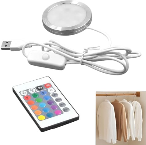 Generico Luce ad incasso a LED - Bulbi ultra -sottili RGB 5V | Luci speciali Atmosfera, lampada decorativa per il cortile giardino del giardino da del cortile Illuminazione a casa, 2.36x2.36x0.31