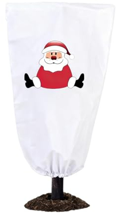 Coperture per piante Protezione antigelo - Coperta traspirante dal design natalizio, copertura riutilizzabile per la protezione delle piante invernali per alberi, rose, arbusti, cespugli, verdure, fru