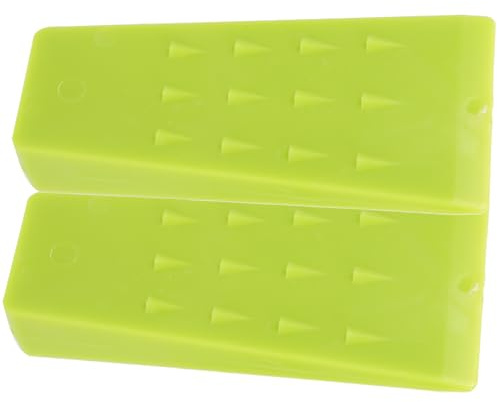 Housoutil Lot de 2 Coins d'Abattage à Pointes 5 Pouces en Plastique Vert Outil de Coupe du Bois pour Tronçonnage Sécurisé et Stabilisation en Exploitation Forestière