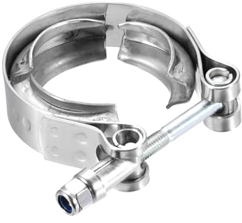 QUARKZMAN Abrazadera En V De 1.5 Pulgadas De Acero Inoxidable 304 Plateado