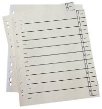 5 X WEKRE Trennblätter f. A4 m Druck chamois 100St 9511108100