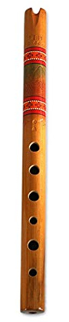 NOVICA Handcrafted Wood Andean Quena Flute with Carrying Case, 'Peace Flute'