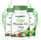 Fairvital | Vitamine K2 100µg - Menaquinone MK-7 Naturelle - à base de Natto fermenté - VEGAN - Hautement dosé - 270 gélules (90 x 3)