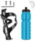 Ainiv Fahrrad Flaschnhalter, Fahrrad Trinkflaschenhalter mit 750ml BPA Freie flasche, Flaschenhalter für Fahrräder, FanghakenLeicht Flaschenhalter Set für Rennrad,Mountainbike,Unverzichtbar zum Reiten