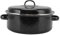 Folanda Covered Round Roaster, Non Stick Roasting Panw/Lid&Shelf, Speckled Black Large Capacity Multi Use Roaster Pan, Enamel Broiler Pan Turkey, Meat, Vegetables, Chestnuts(26cm)