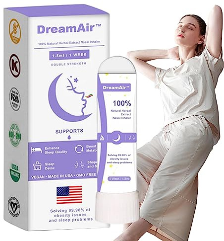 Pratvider Stick Inhalateur Nasal Aux Huiles Essentielles - Inhalateur aromatique d'aromathérapie - Stimule la Concentration et l'énergie, Portable naturellement apaisant et Relaxant, soulagement du