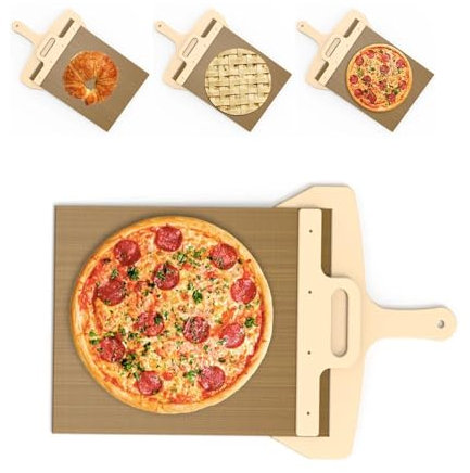DASZERX® Sliding Pizza Peel, Pizza Paddle with Handle - Sliding Pizza Shovel Slide,
