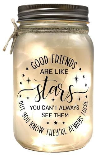 CENMOO Mason Jar Lights, Rustic String Lights, Warm White, Plastic, Battery Operated, Decorative, Living Room, 524.8 inches, 290 grams