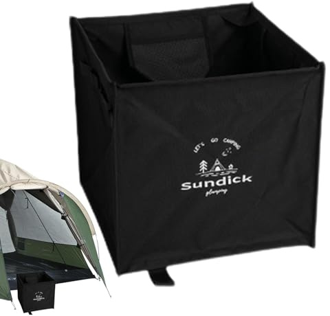 Papelera Plegable Al Aire Libre - Soporte Para Bolsa De Basura De Camping, Bolsa De Basura Cuadrada De Camping | Contenedor De Basura Para Eventos Al Aire Libre, Cesta De Picnic Portat