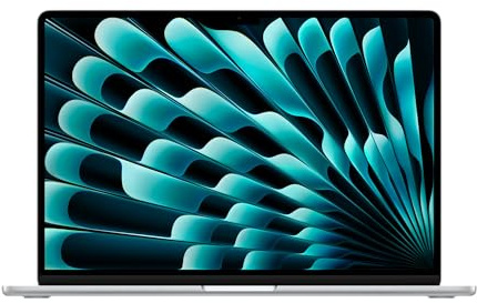 Apple MacBook Air 2023 med M2-chip med 8-kärnig CPU och 10-kärnig GPU (15 -tum, 8 GB RAM, 512 GB SSD-Kapacitet) (QWERTY Engelska) Silver (Renoverad)
