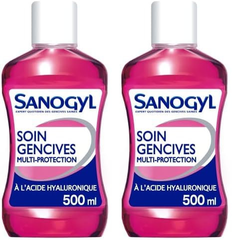Sanogyl Bain de Bouche Soin Gencives Multi-Protection 500 ml (Lot de 2)