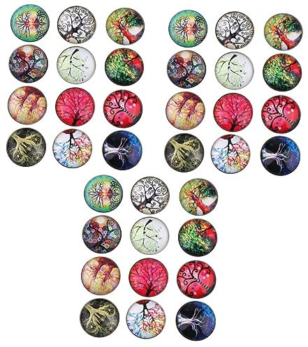 ULDIGI 36 Stk Armbänder Anhänger ringhalter schmuck kettenhalter schmuck Druckknopf-Schmuck Schmuckzubehör schnappt Charmeknopf Charm-Armbänder Druckknöpfe Schmuckknöpfe Runde Glasknöpfe