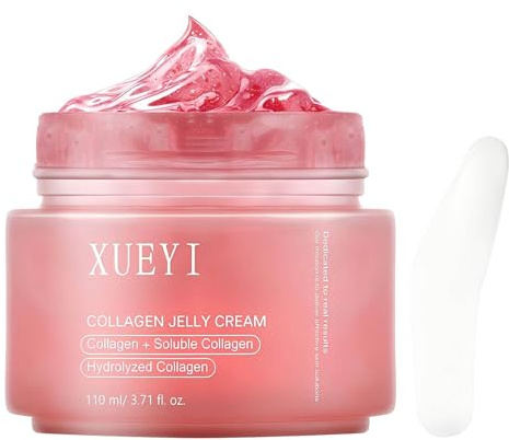 VRAIKO MOIKA Collagen Jelly Cream, Hydrolyzed Collagen Booster Gel Serum for Microcurrent Face Massagers, Improve Firmness Elasticity Hydrating Nourishing Revitalizing for Soft Smooth Skin