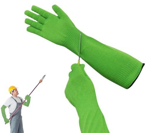 BFSYRR Guard Gloves Gardening, Level 5 Cut Resistant Gloves, Garden Glove Thorn Proof, Long Gardening Glove for Men and Women, for Kitchen Woodworking and Garden Use(45cm)