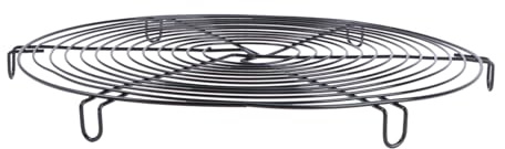 NUOBESTY Rejilla para Enfriar Pasteles y Galletas con Recubrimiento Antiadherente Estante de Secado Multifuncional para Panadería y Barbacoa Color Negro Diseño Resistente y Fácil Limpieza