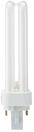 MSMXCS Lampe Fluorescente Compacte 4 Broches 18 Watts G24q-2 220v - Blanc Froid 4000k 1200lm Lampe à éConomie D'éNergie Cfl à Tube Double En U (2u) Ampoule Pour Salle De Bain AdaptéE Aux Couloirs
