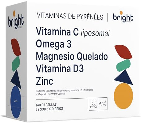 Omega 3 TG, Magnesium, Zink, Vitamin D3 4000, Liposomal Vitamin C - SmartAbsorb™ | för immunförsvar, energi och benhälsa | 28 dagliga portionspåsar