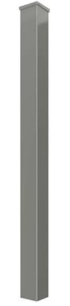 BAUER - Alu Zaun- Torpfosten zum Einbetonieren, 60x60x3mm, L = 1900mm