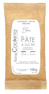 SCRAP COOKING Sachet Pâte à Sucre Blanc, 100 g