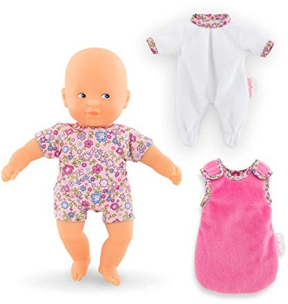 Corolle 9000120150 - Mon Premier Poupon, Mini Calin Gute Nacht Set, Französische Puppe mit Charme und Vanilleduft