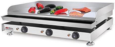 ALDKitchen Flat Top Griddle | Teppanyaki Grill | Single, Dual or Triple Thermostat | Commercial Use | 110V (Large)