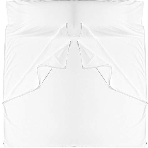Cozysilk Sd001 Doublure pour Sac de Couchage Unisexe, Blanc, Double-71 x 87 inch