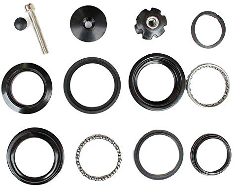 BQSHOP 1-1/8 Heavy Duty Headset Top Cap Bearings, 34mm / 44mm Diameter Threadless Stem Tapered Sealed BMX Bearing Nuts for Mountain MTB Bike (44MM)