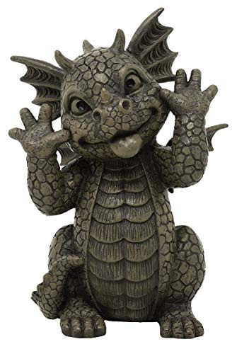 MystiCalls by Mayer Chess Gartendrache Got You klein - Glücksdrache Drache Garten Figur Fantasy