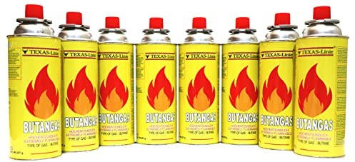 Kaufbasar 28 x Gaskartuschen Butangas | Bunsenbrenner Campingkocher Gaskocher Camping Gasheizer Grill Gasbrenner Lötlampe Set 28 Gasflaschen 227g x 28