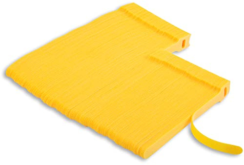 VENGABY 160PCS Reusable Cable Ties Cable Strap, Adjustable Cable Ties Reusable Thin Wire Cord Organization Ties with Hook and Loop, Loop Long Cable Straps Ties for Home, Office (Yellow)