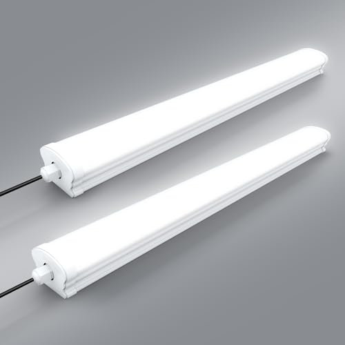 Lightasea Feuchtraumleuchte Led,Led Röhre 120cm 40W 4000LM 6500K Kaltweiß IP66 Wannenleuchte Werkstattlampe Kellerlampe 180° Abstrahlwinkel Leds Leuchtstoffröhre für Keller Werkstatt Garage Küche Büro