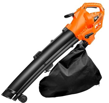 Souffleur de Jardin électrique à 5 Vitesses, 3000W, aspirateur et broyeur pour pelouse, Jardin, Nettoyage des Feuilles et Autres déchets