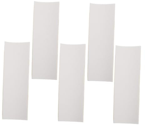 TOYANDONA 5pcs Fingerboard Grip Tape Non-slip Foam Grip Tape for Finger Skateboards 38x110mm White Matte Silicone Soft Pads Fingerboard Accessories for Training and Skateboard Supplies