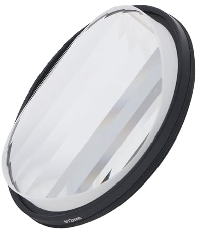 Prisma in Vetro Lineare, Filtri Effetto Fotocamera Filtro Fotocamera con Rivestimento Immagini a Colori Ripetute Sfocatura in Primo Piano Filtro Prismatico (72 mm)