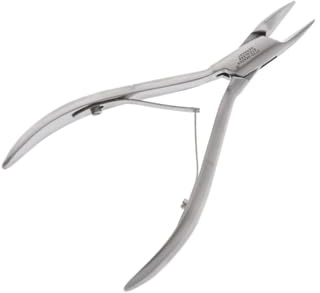 Diabetikerzange-Eckenzange-Nagelzange 10.5 cm aus rostfreiem Edelstahl abgerundete Spitzen für arbeiten am Diabetischem Fuss von Otto Herder manicure