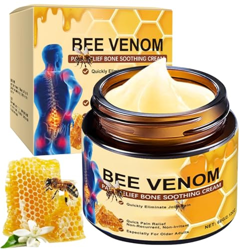 Bee Venom Cream for Bone, Jo-int Soothing Cream for Muscles, Legs, Neck, Back, Hands & Feet, Bee Venom Massage Cream for Muscle Recovery