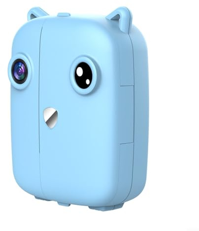 LVYXON Appareil photo numérique pour enfants avec impression, double objectif de 6,1 cm, 1080p, mini jeux, autonomie de 240 minutes, papier d'impression, 4 stylos de couleur, cordon pour enfants de 3
