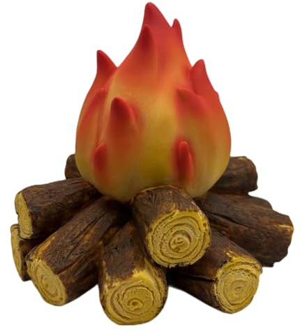 Chimenea artificial con luces – Electrónica sin llama, funciona con pilas, lámpara LED de simulación de llama de carbón vegetal, juego decorativo de fuego | Decoración moderna para chimenea para