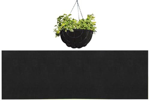 Tuxxjzm Rotolo di rivestimento in feltro per piante, tessuto non tessuto, per piante, ritenzione 'umidità, fogli di ricambio per patio, balcone, cortile, recinzione esterna