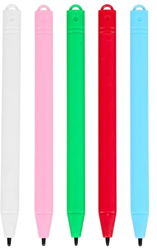 Lcd Tablet Stylus Pen 5pcs for Touch Screen Writing and Drawing | Abs Precise Input and Electroconductive Rubber Build , Compact Design , High Sensitivity Touch Smooth Drawing