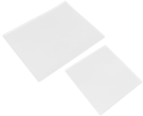 CALLARON 2 Pezzi Lastra in Gel Trasparente Riutilizzabile per Stampa Artistica, Formato A4 e Quadrata, Compatibile Piastre Acriliche, per Spazi Creativi e Art Card Making