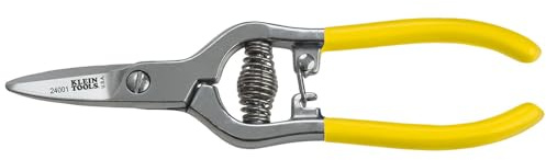 Klein Tools 24001 | Hochleistungs-Kevlar-Schere 127 mm | Faserschere für Kevlar, Gewebekabel & Glasfaserkabel | Ergonomischer Griff | Profi-Cutter für Elektriker | Made in USA