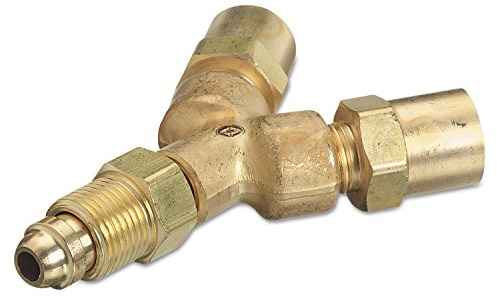 Western Enterprises 401 Y Connections, 200 PSIG, Brass, Inert Gas, 5/8 - 18 (F), Male/female Connection, 0.5 Length