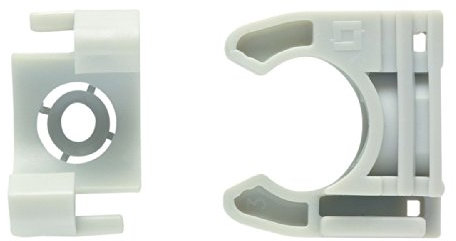Legrand 031362 IRL Lyre Tube avec Fixation des Tubes par Simple Clipsage, Ø25mm, Gris