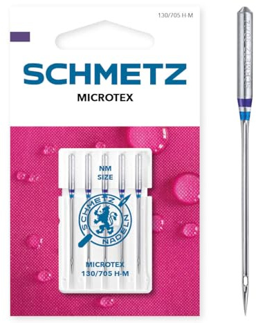 SCHMETZ | Microtex | 100/16 | 5 Nähmaschinennadeln | 130/705 H-M | geeignet für besonders dichte Gewebe | für alle gängigen Haushaltsnähmaschinen