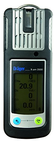 Dräger X-am 2500 8323918 - Détecteur 4 gaz - EX, O2, CO, H2S-LC sans kit batterie/charge