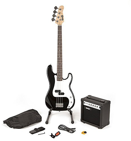 Kit basso RockJam Full-Size con amplificatore, accordatore, supporto e borsa