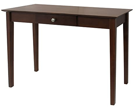 Winsome Rochester Console Table with Drawer, for Living Room, Hallway, Bedroom, 29, Antique Walnut